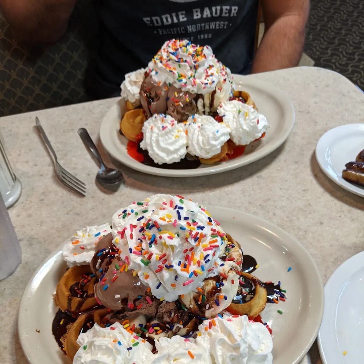 Banana Split Waffle