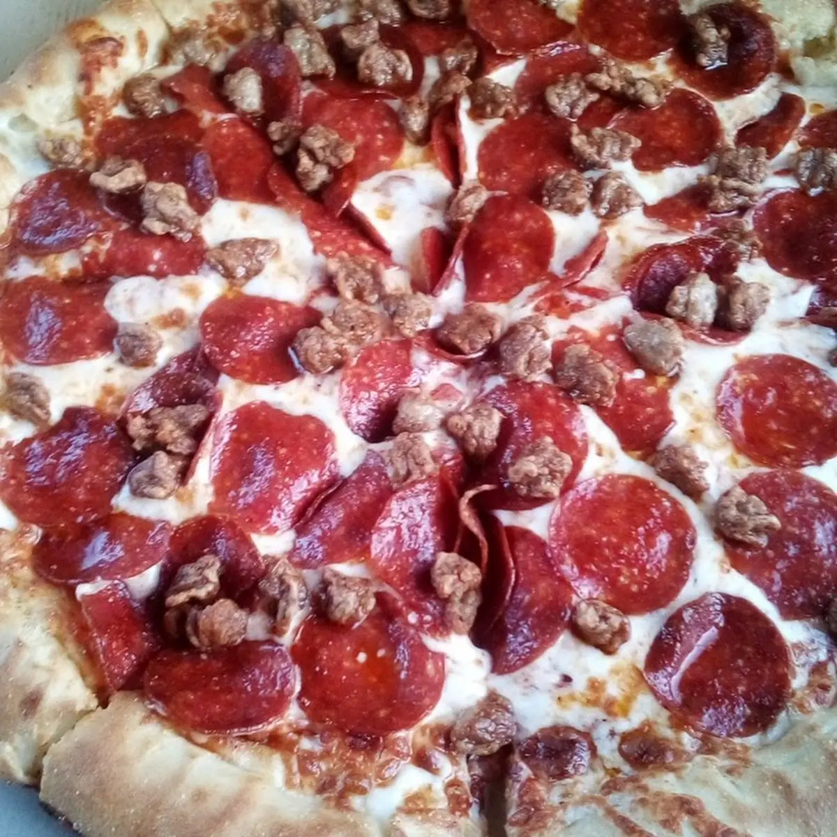 Pepperoni Sausage Stuff Crust Pizza