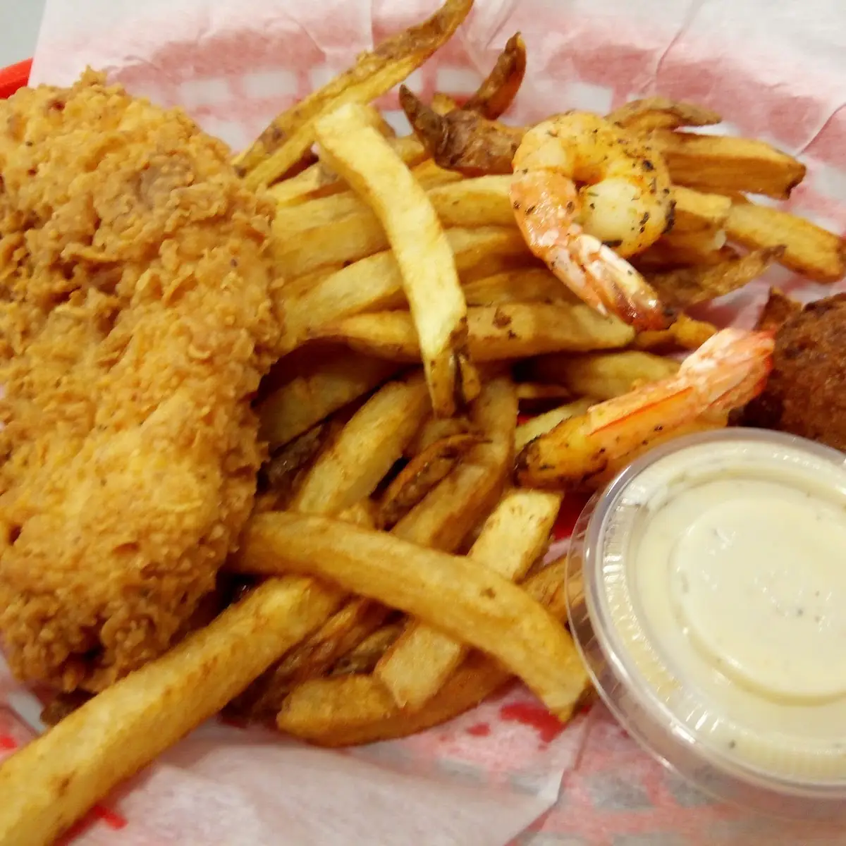 2 Catfish & 1 Chicken Strip
