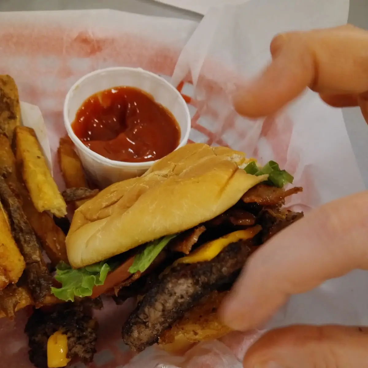 Cheesy Greasy Bacon Burger