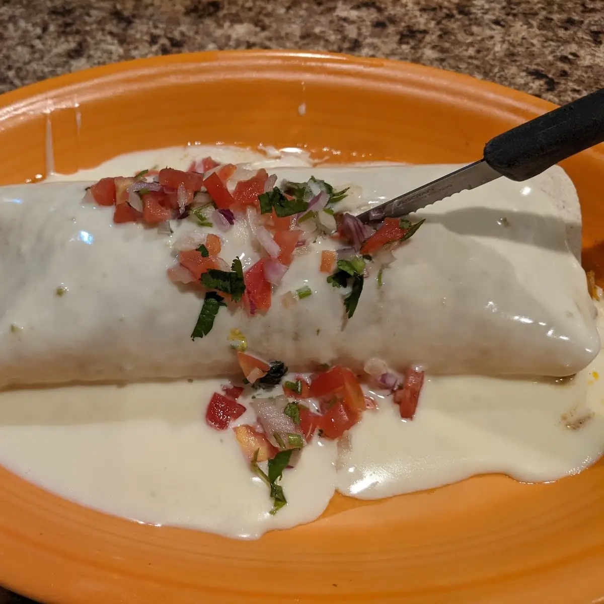 Enchiladas with Cheese Sauce