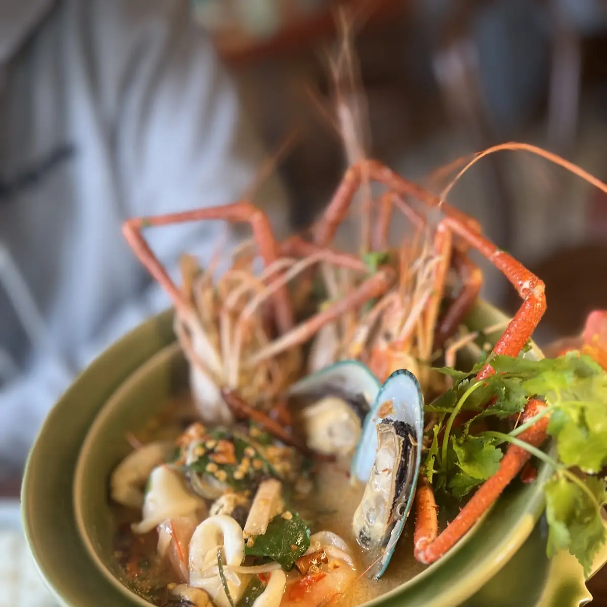 Tom Yum Soup with Seafood