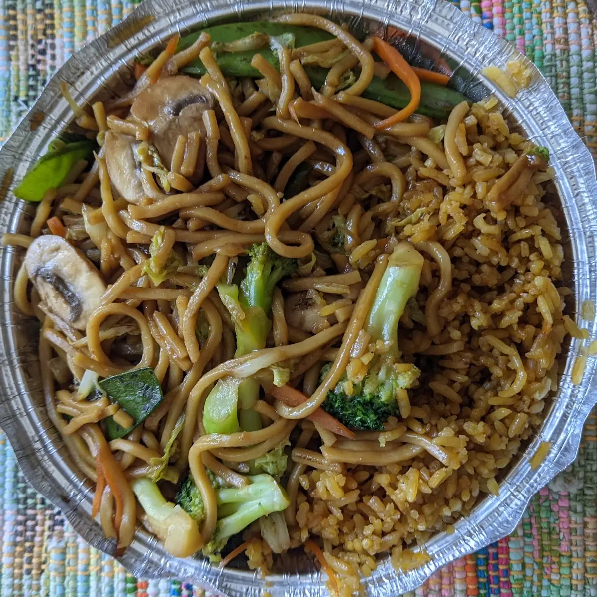 Vegetable Lo Mein Lunch Portiom