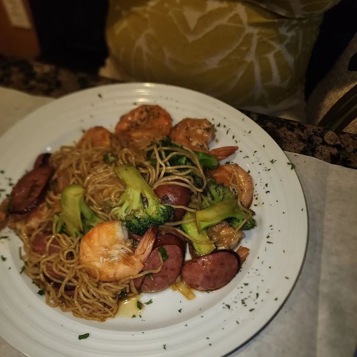Soba Noodles and Shrimp
