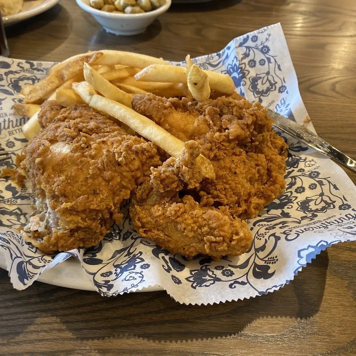 Southern Fried Chicken & Green Beans