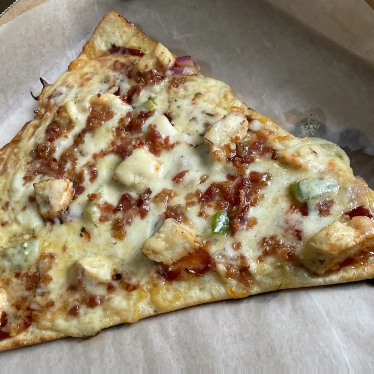 BBQ Chicken Pizza Slice