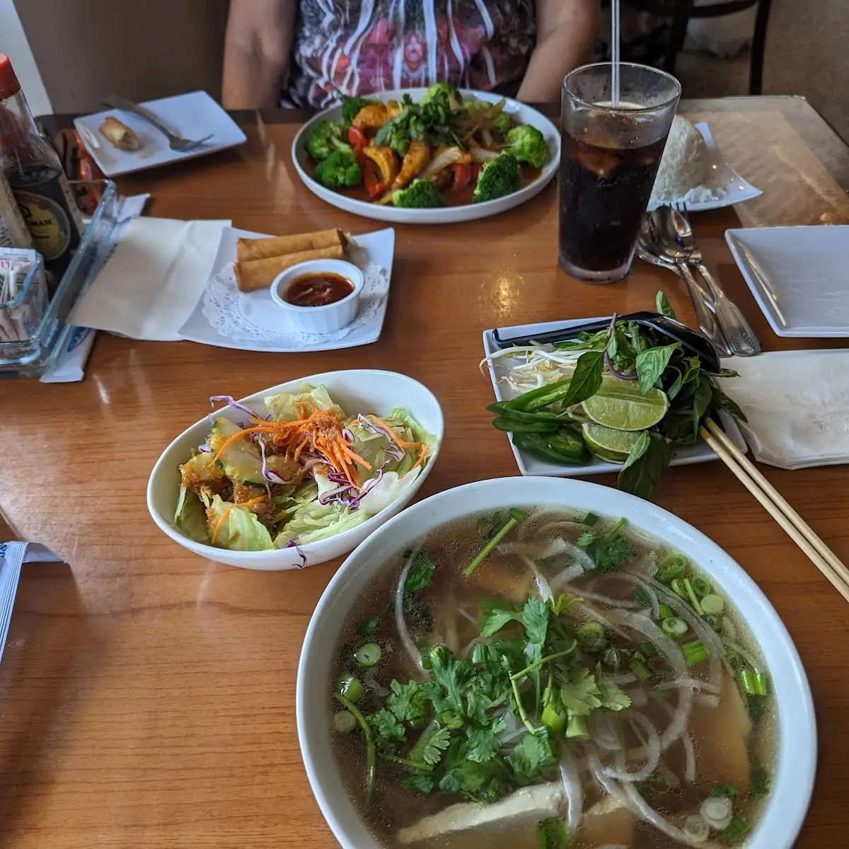Pho with Chicken Pho and Firecracker Chicken Pad Thai