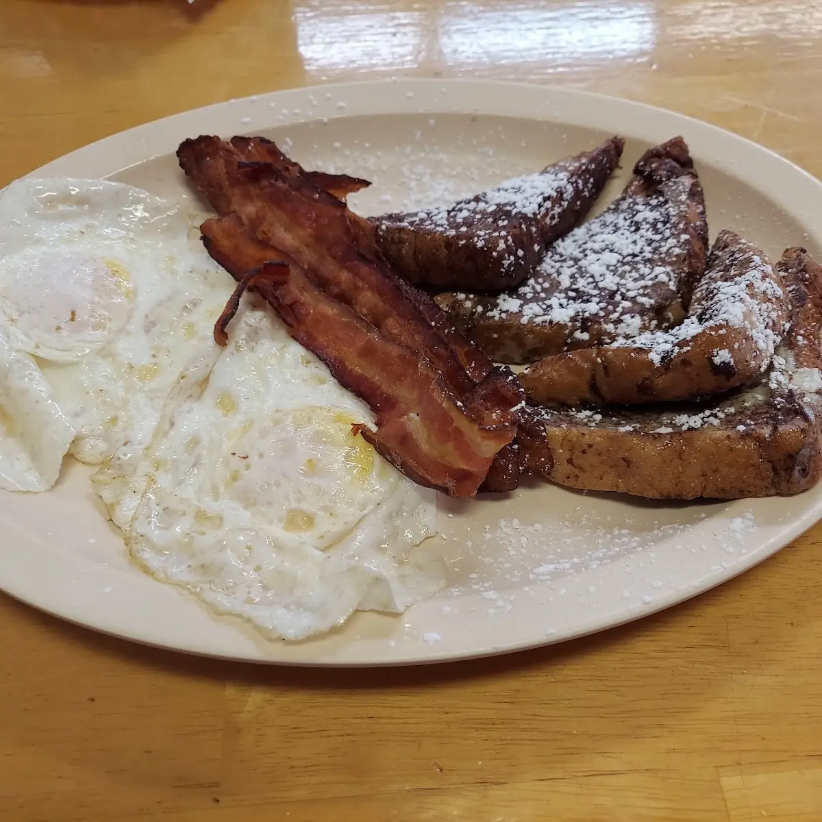 Bacon Eggs and French Toast