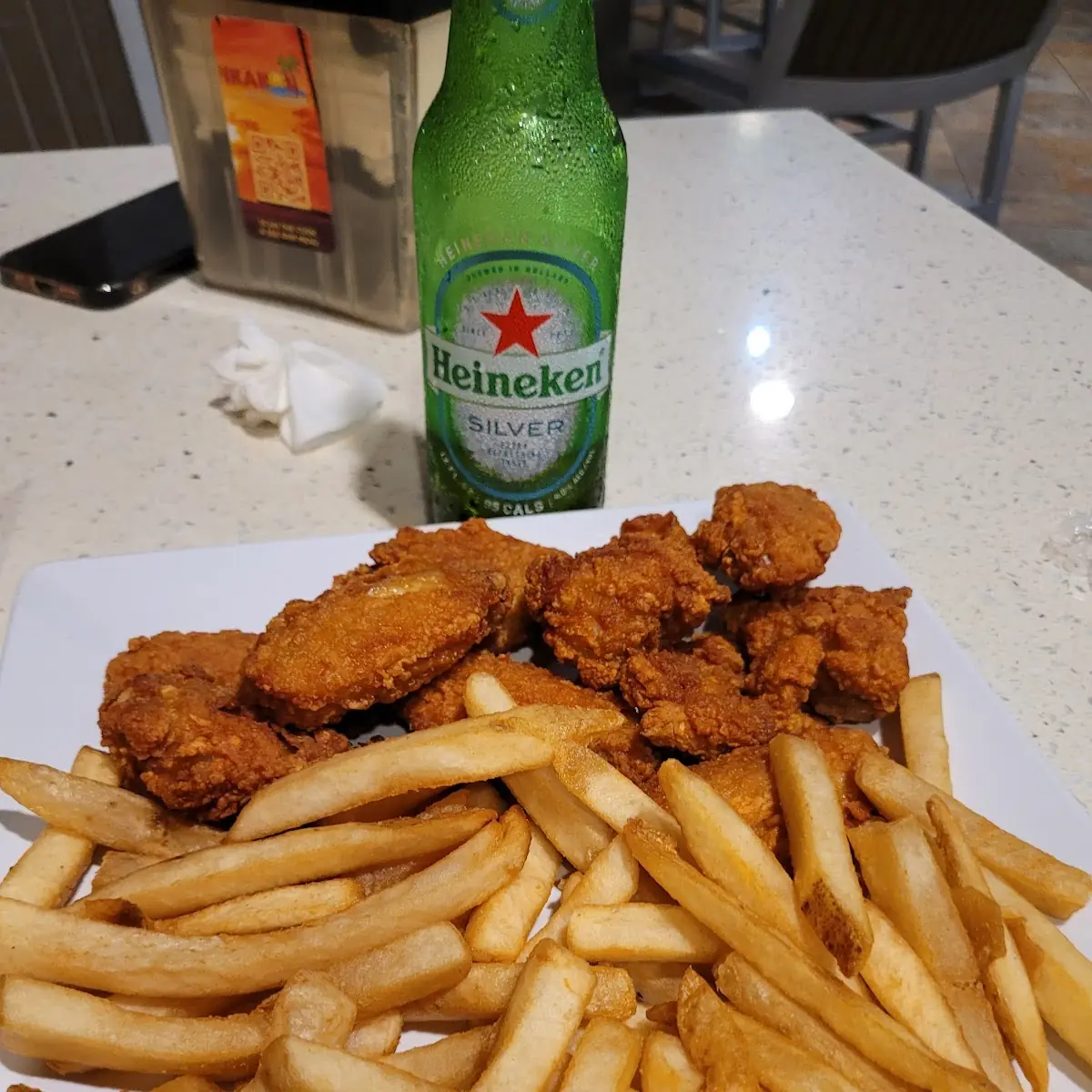 French Fries Chicken Wings Combo