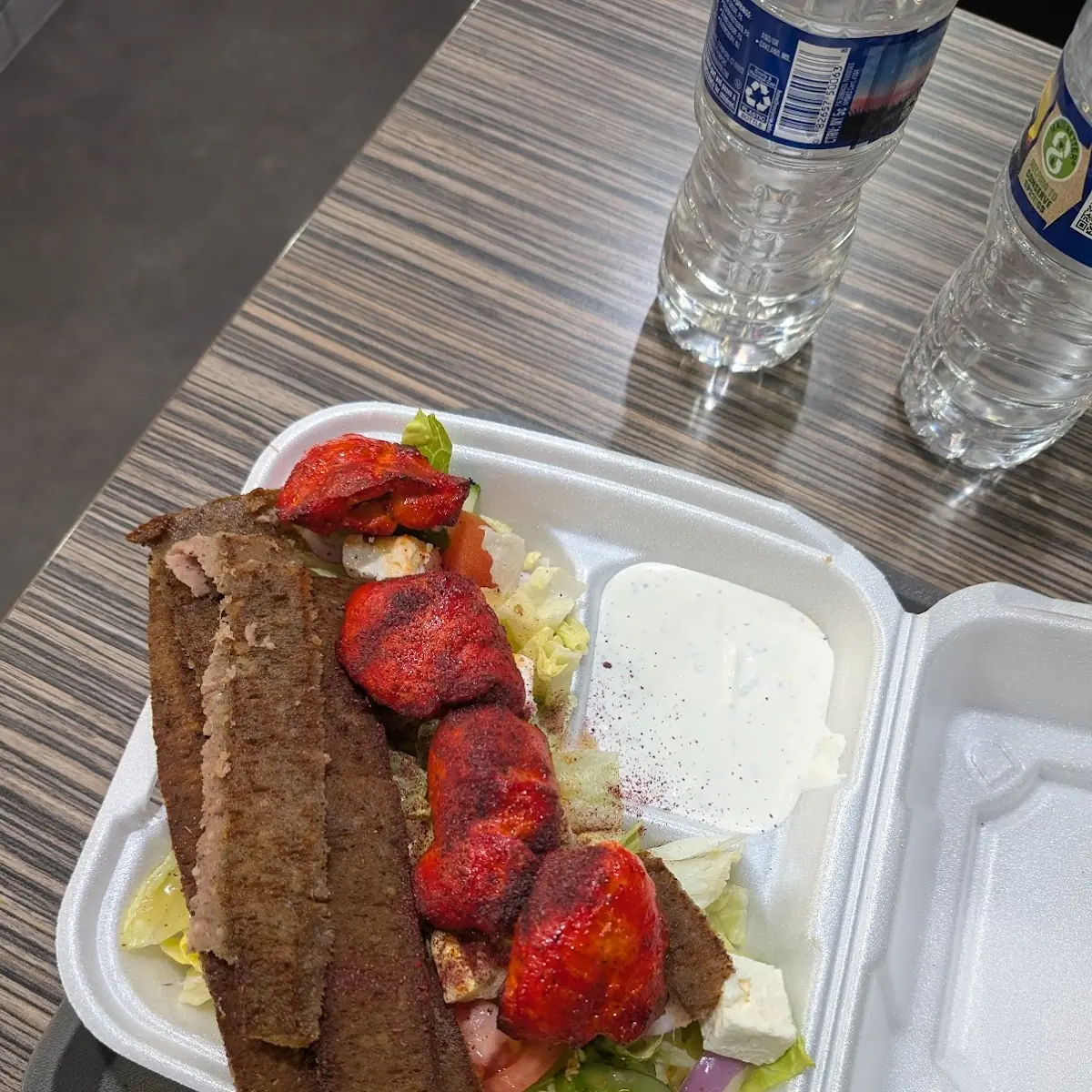 Salad with Chicken and Shawarma