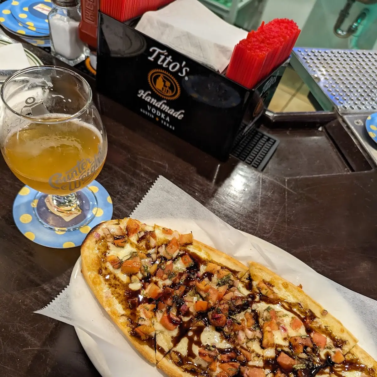 Craft IPA & the Margherita Flatbread