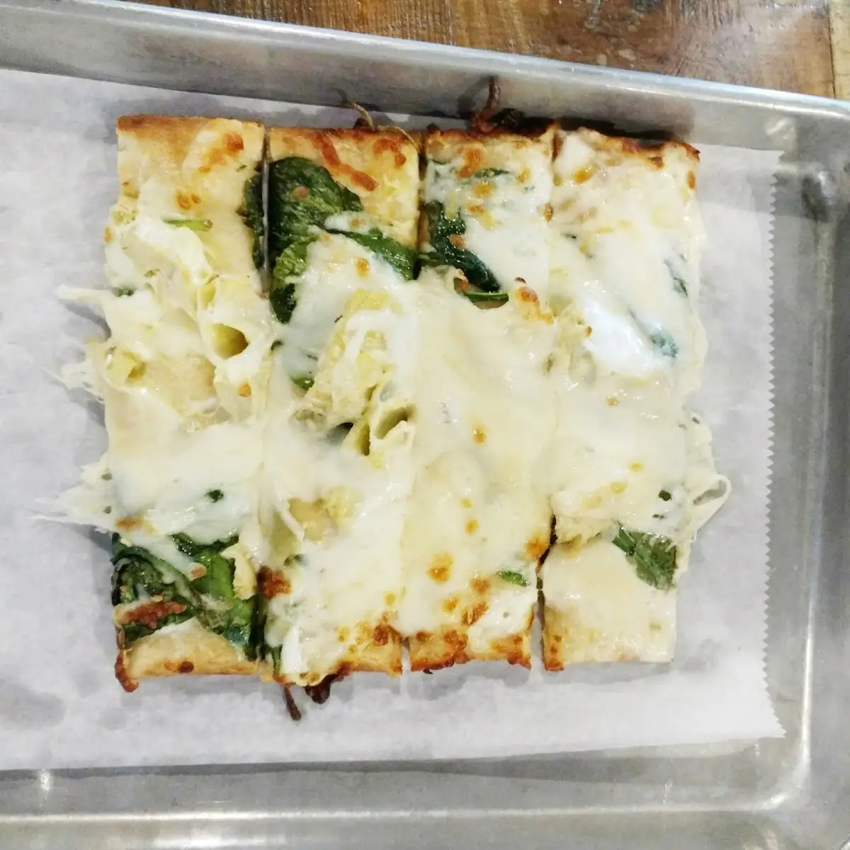 Spinich Artichoke Flatbread