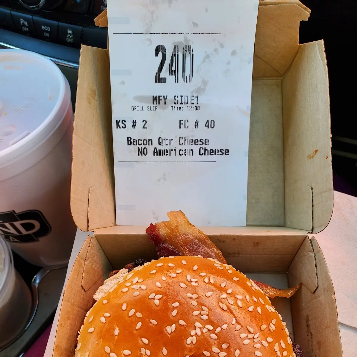 Bacon Quarter Cheeseburger