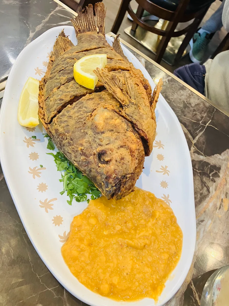 Deep-Fried Fish Samak Bolty, Khartoum City Cafe