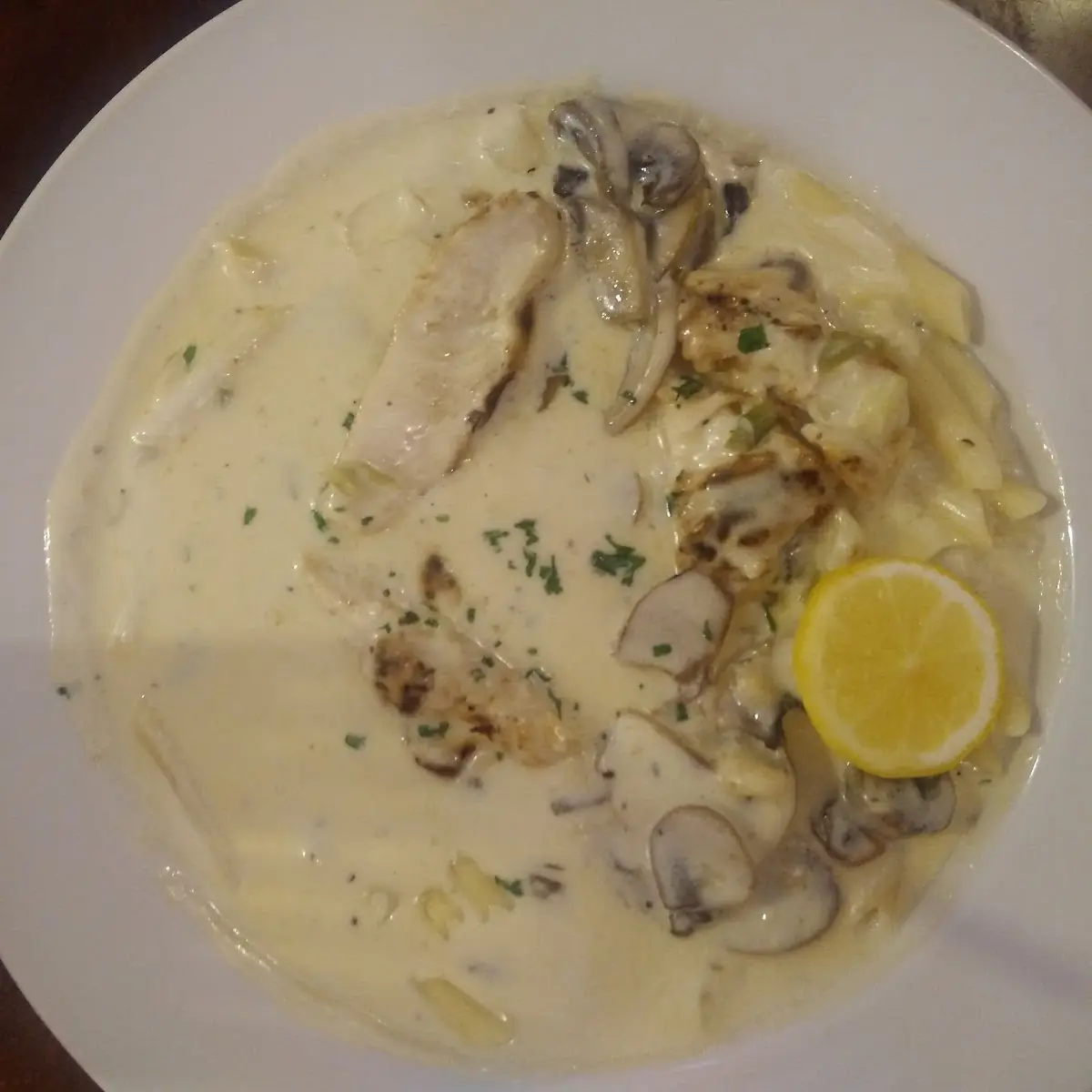 White Wine with Lemon & Garlic Butter