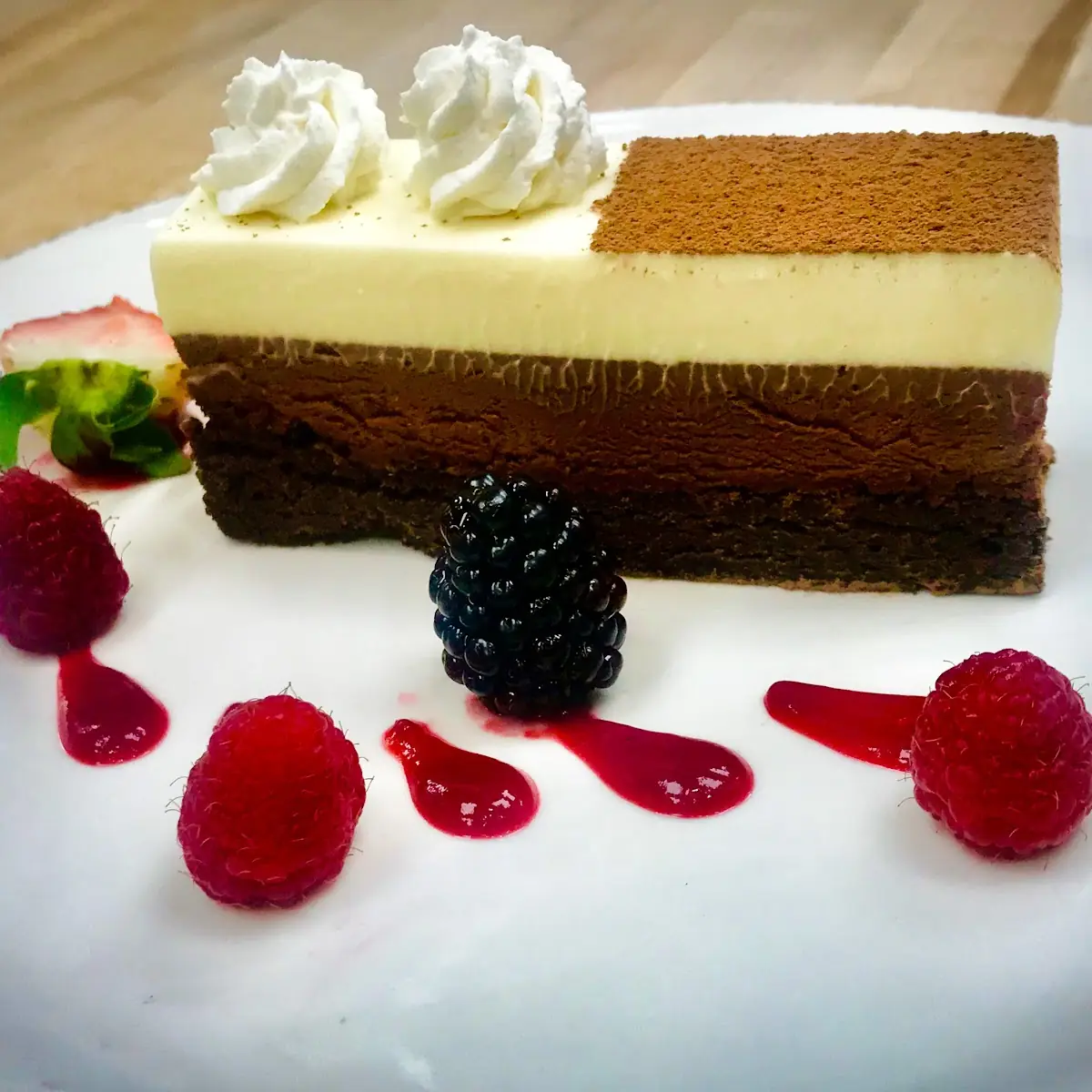 Dark Chocolate Mousse Cake