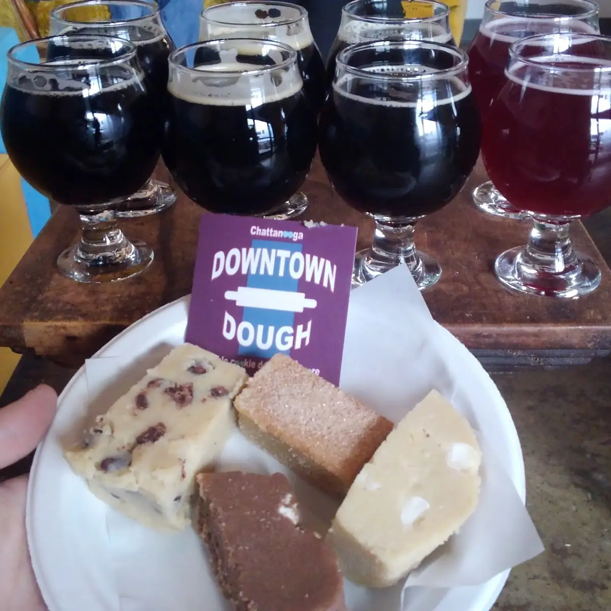 Beer Flight and Cookie Dough Pairing