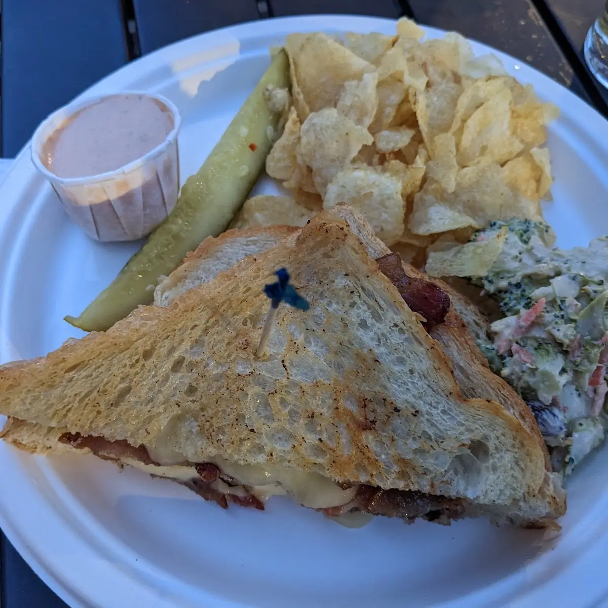 Grilled Cheese w Bacon on Sourdough