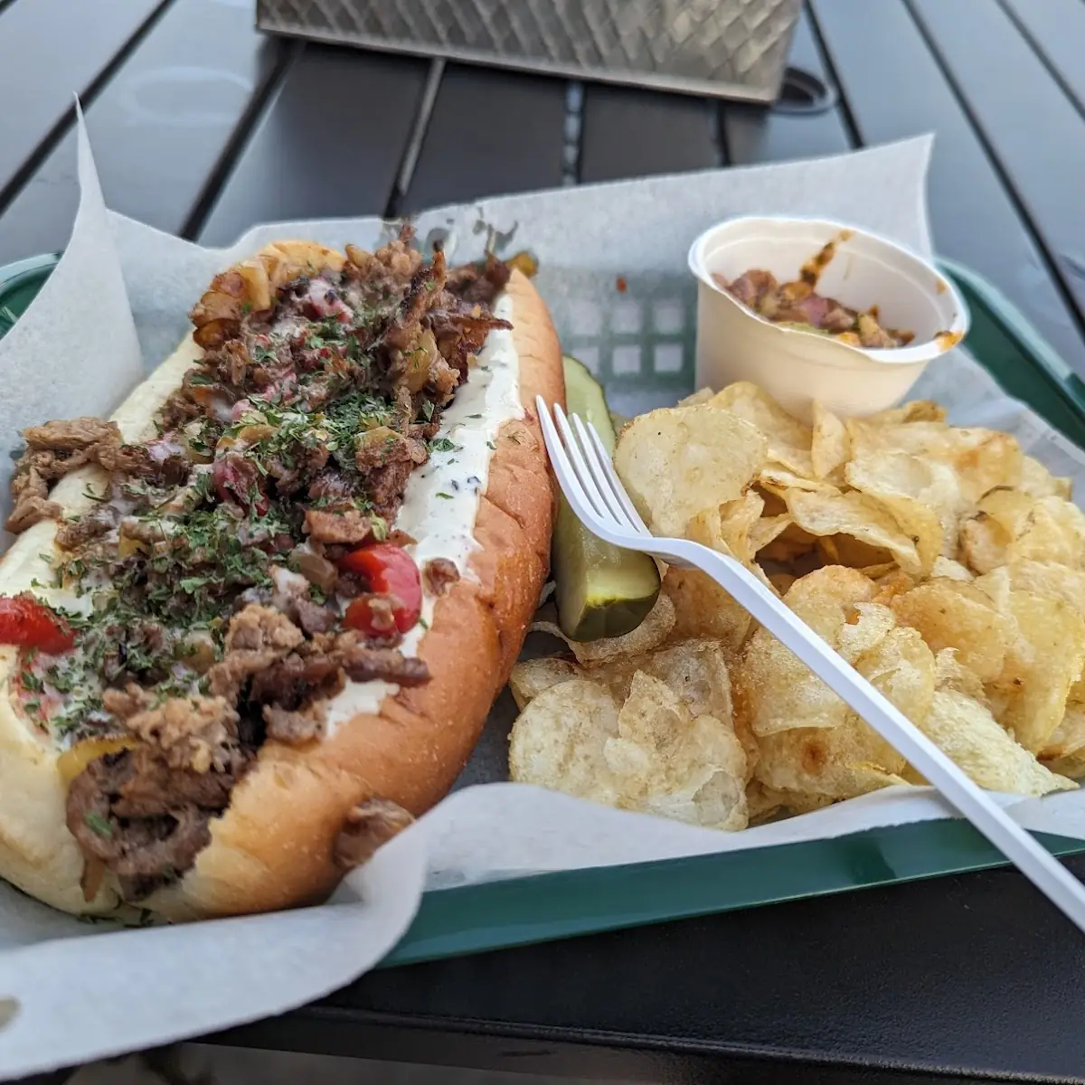 Philly Cheese Steak with Chips