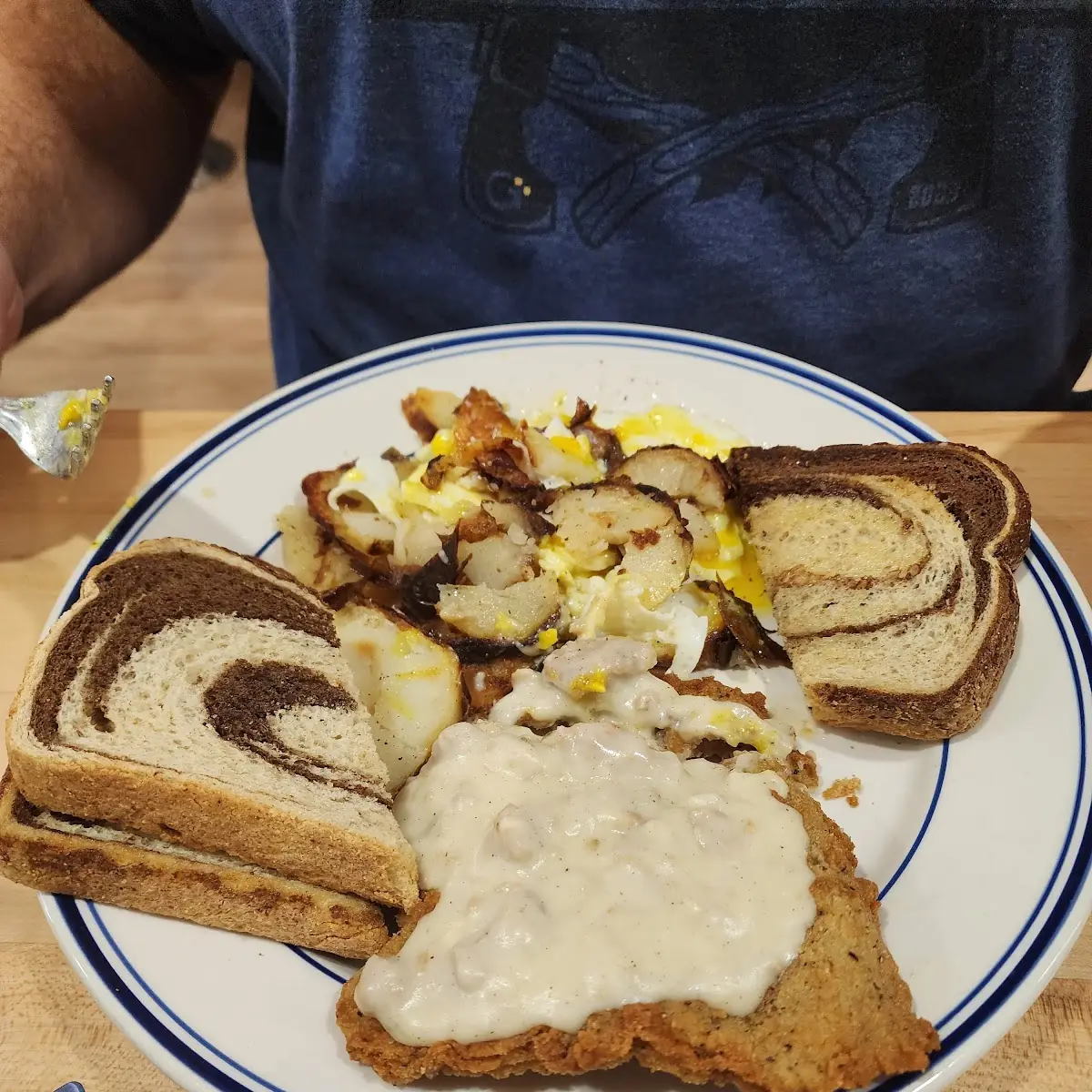 Chicken Fried Steak and Fried Potatoes