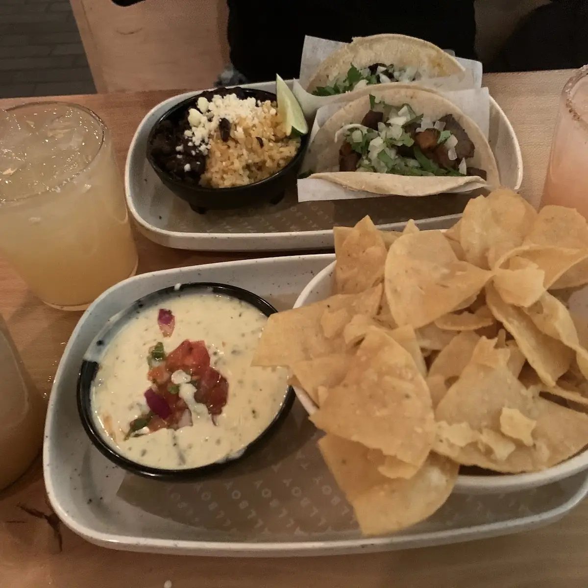 Queso Dip & Fish Tacos