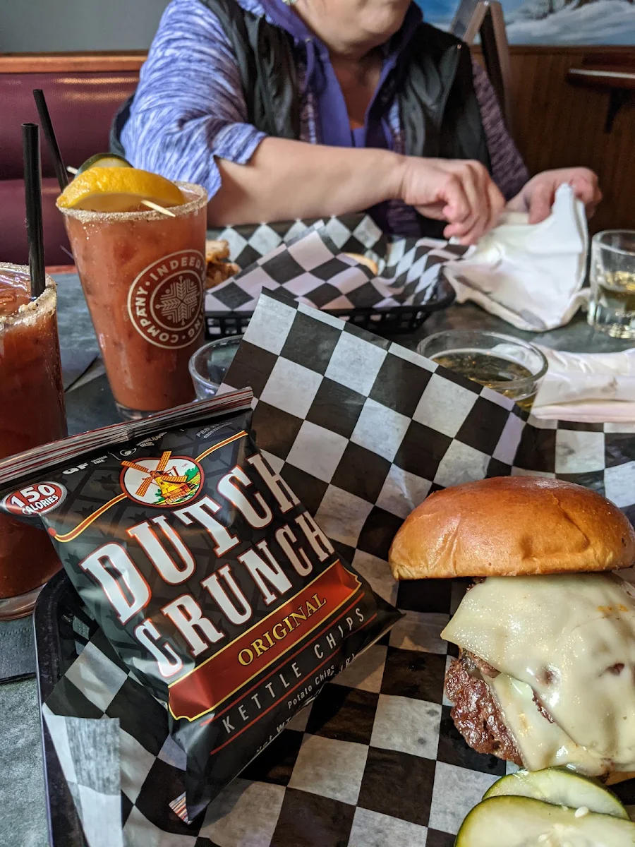 Mushroom and Swiss Pub Burger