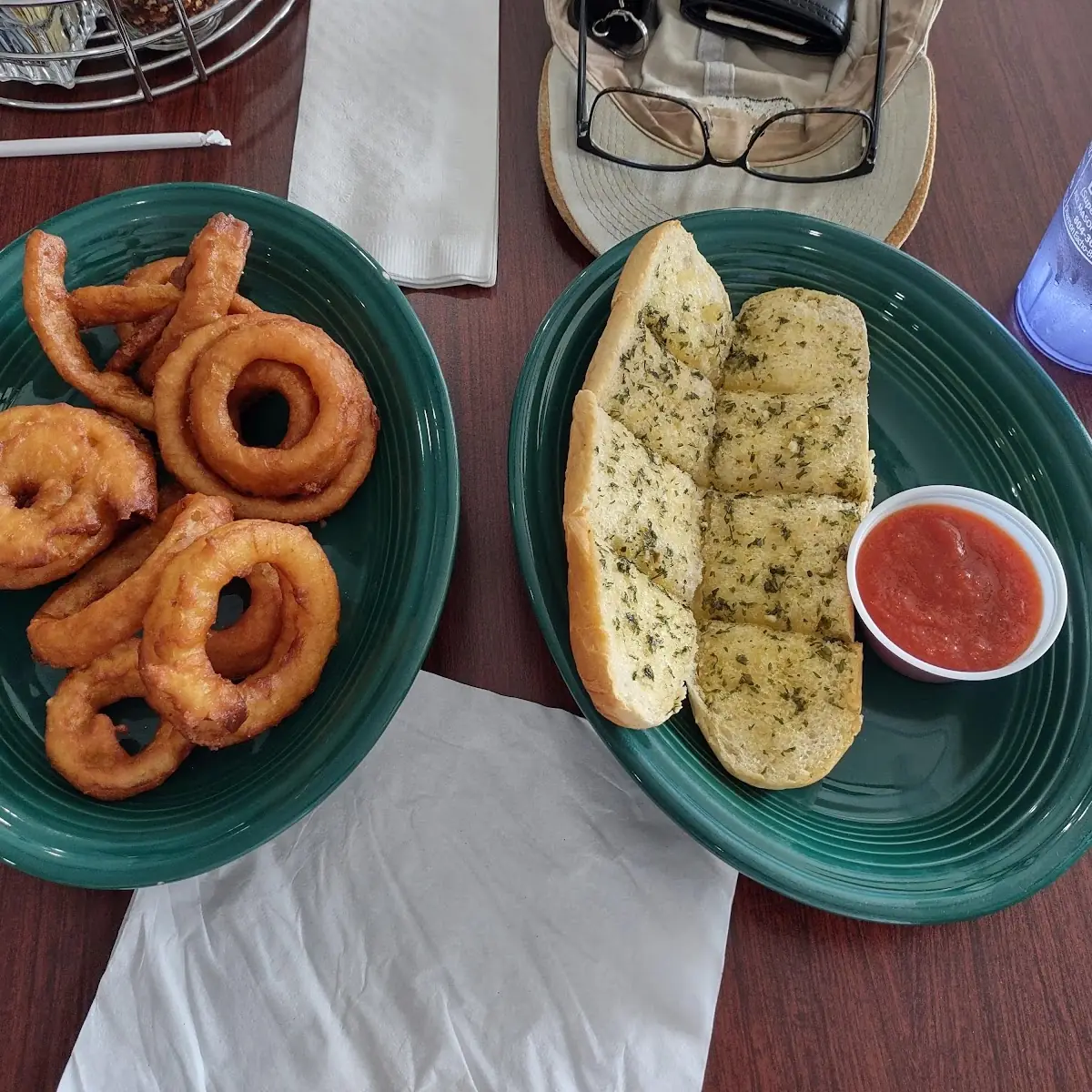 Onion Rings Garlic Bread