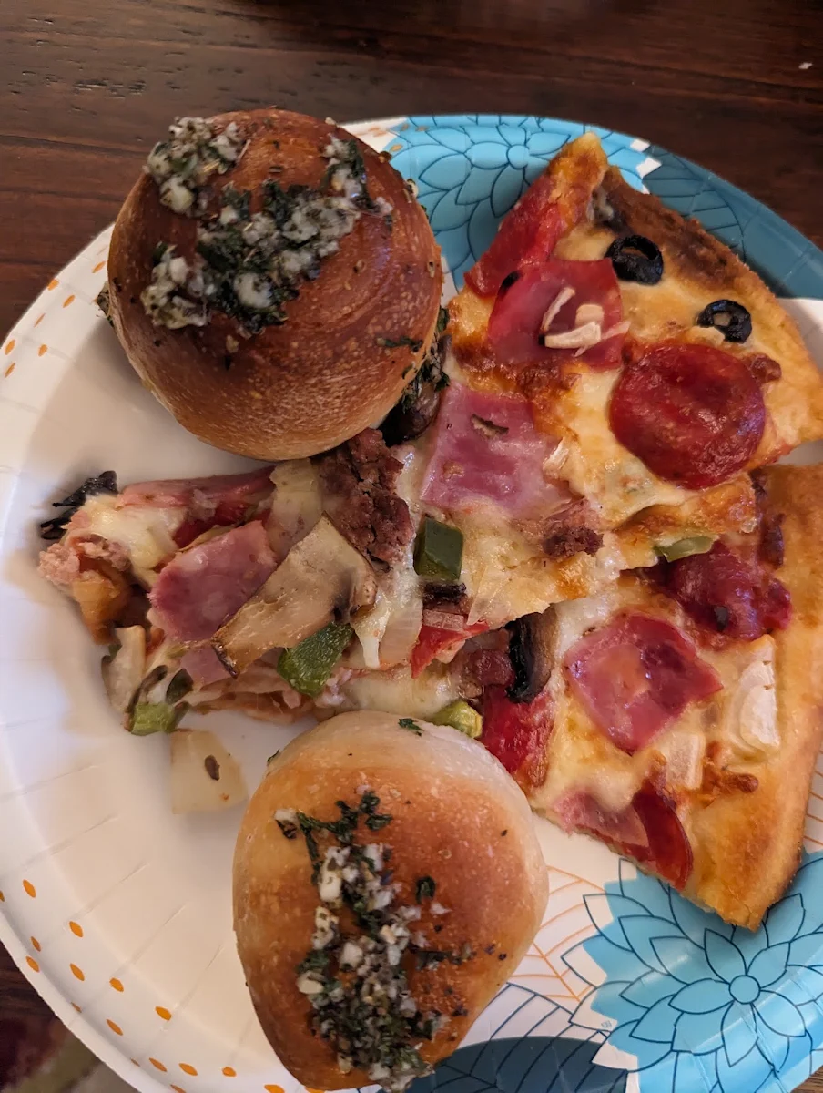 Pizza Slice Garlic Bread Rolls