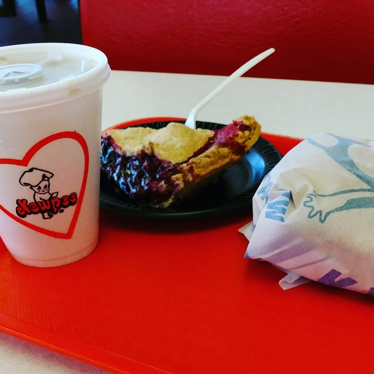 Cheeseburger Blackberry Pie Cappuccino