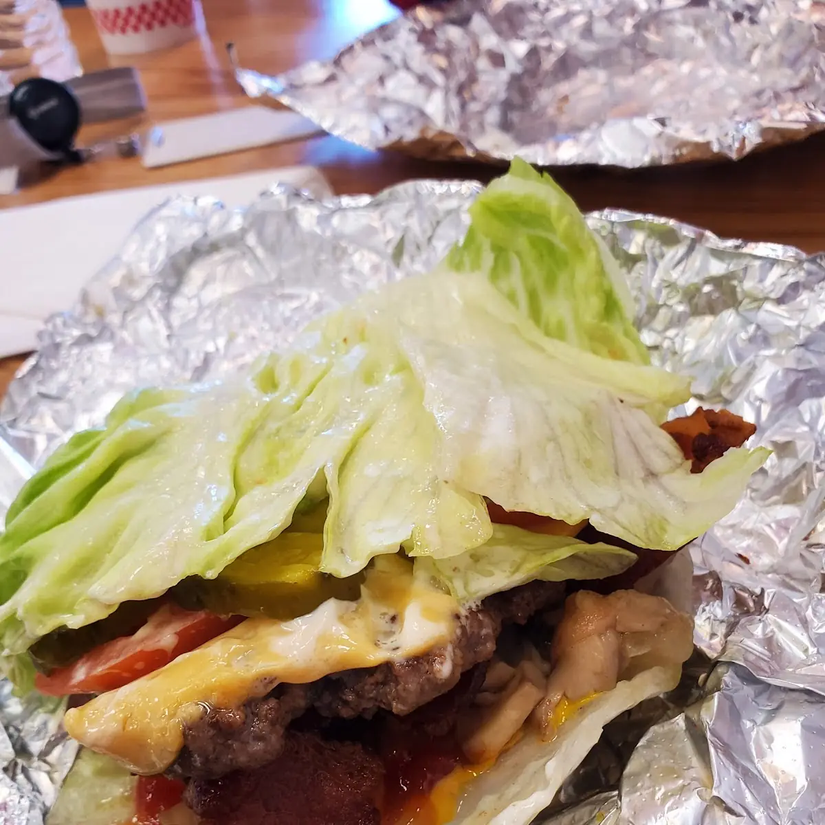 Lettuce Wrap Cheeseburger
