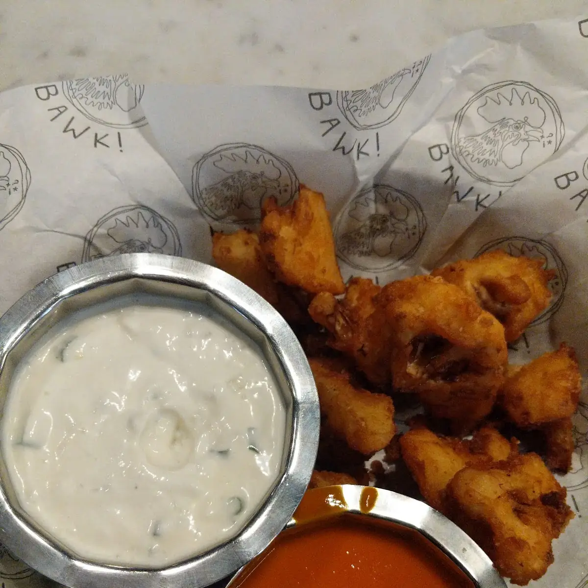 Cauliflower Bites with Blue Cheese