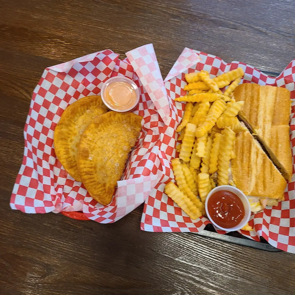 Cubano Sandwich and Empanadas