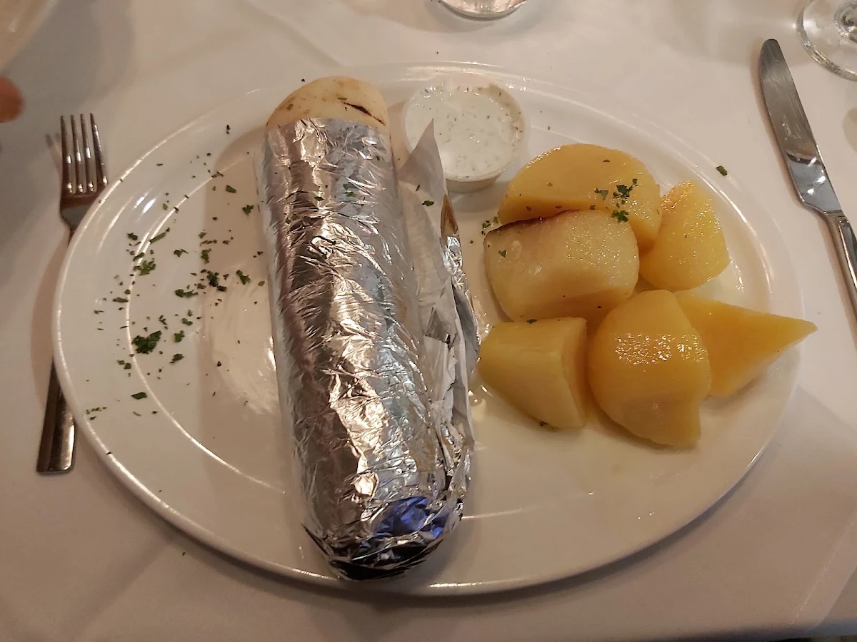Chicken Gyro with Roasted Potatoes, Greek Tycoon Restaurant