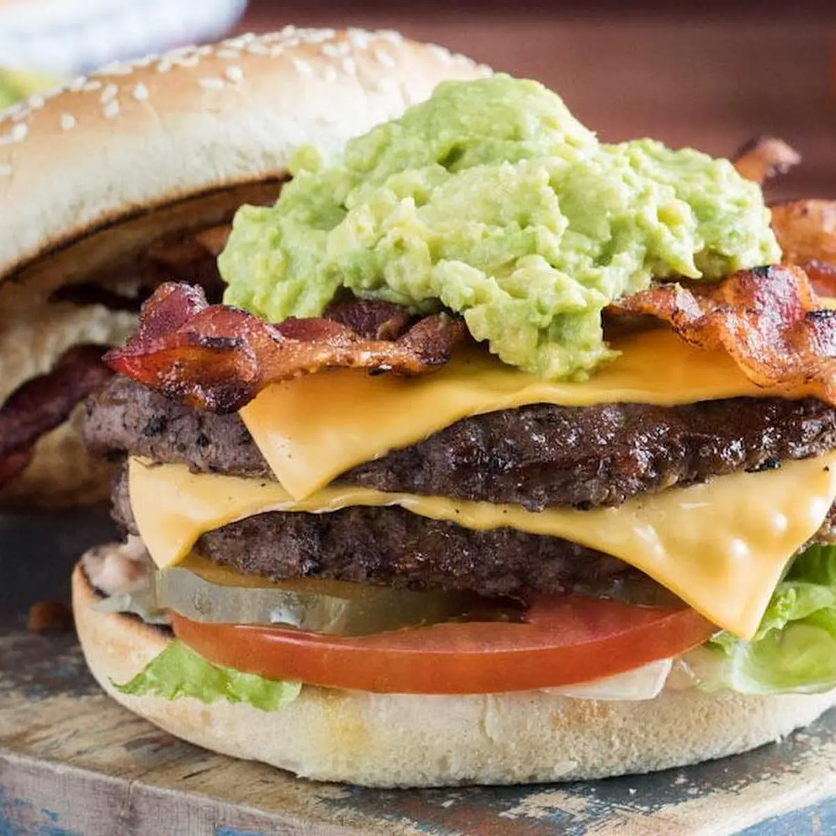 1 3 lb Natural Avocado Bacon Cheeseburger