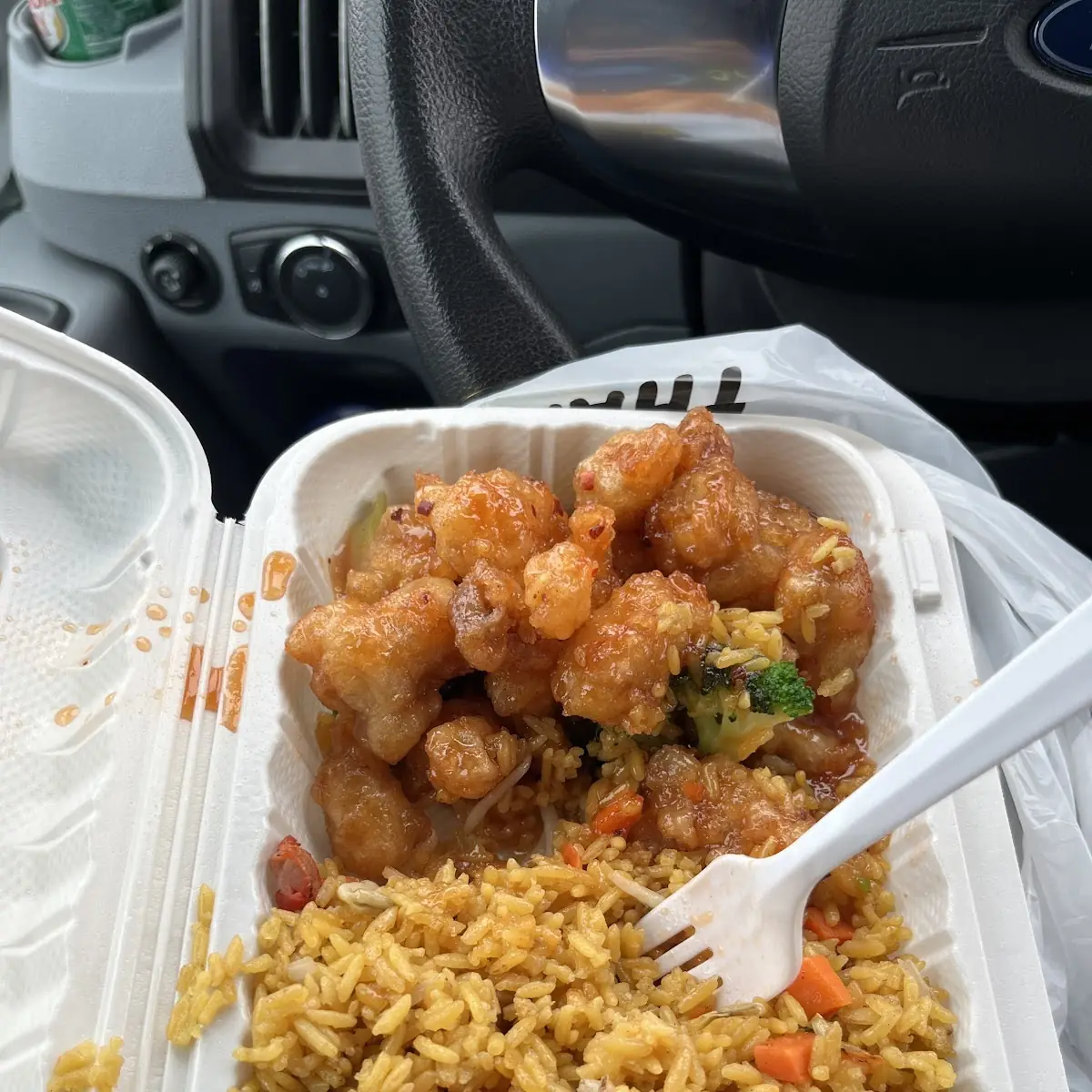 Shrimp Garlic Sauce Lunch