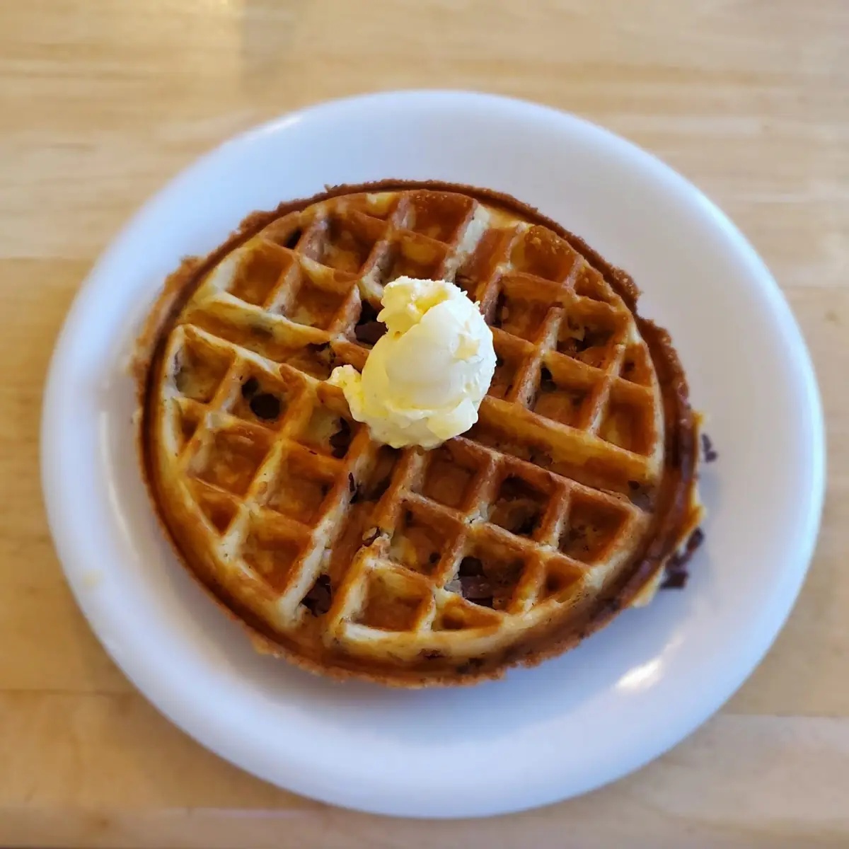 Chocolate Chip and Bacon Waffle