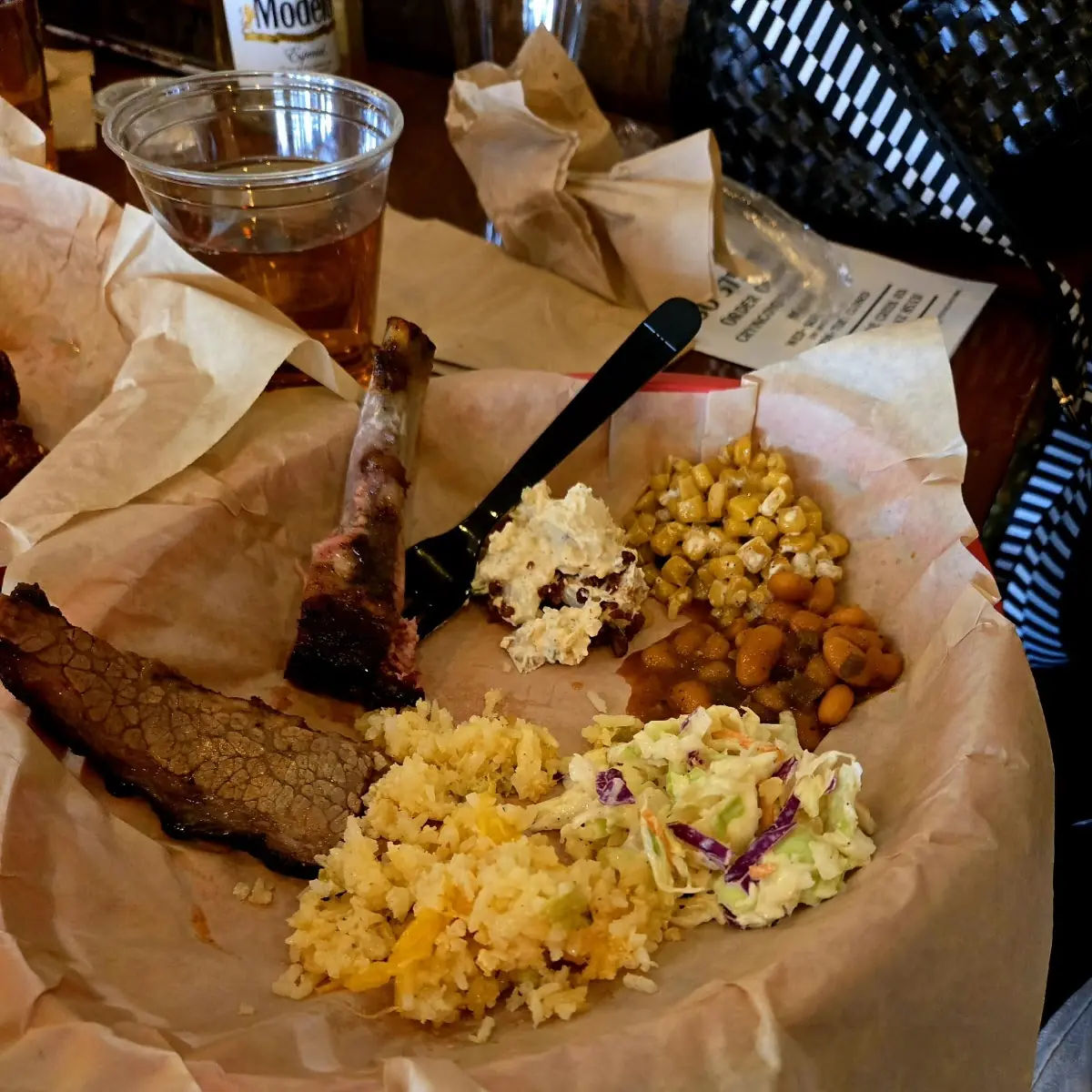 Rice Beans Slaw Potato Salad