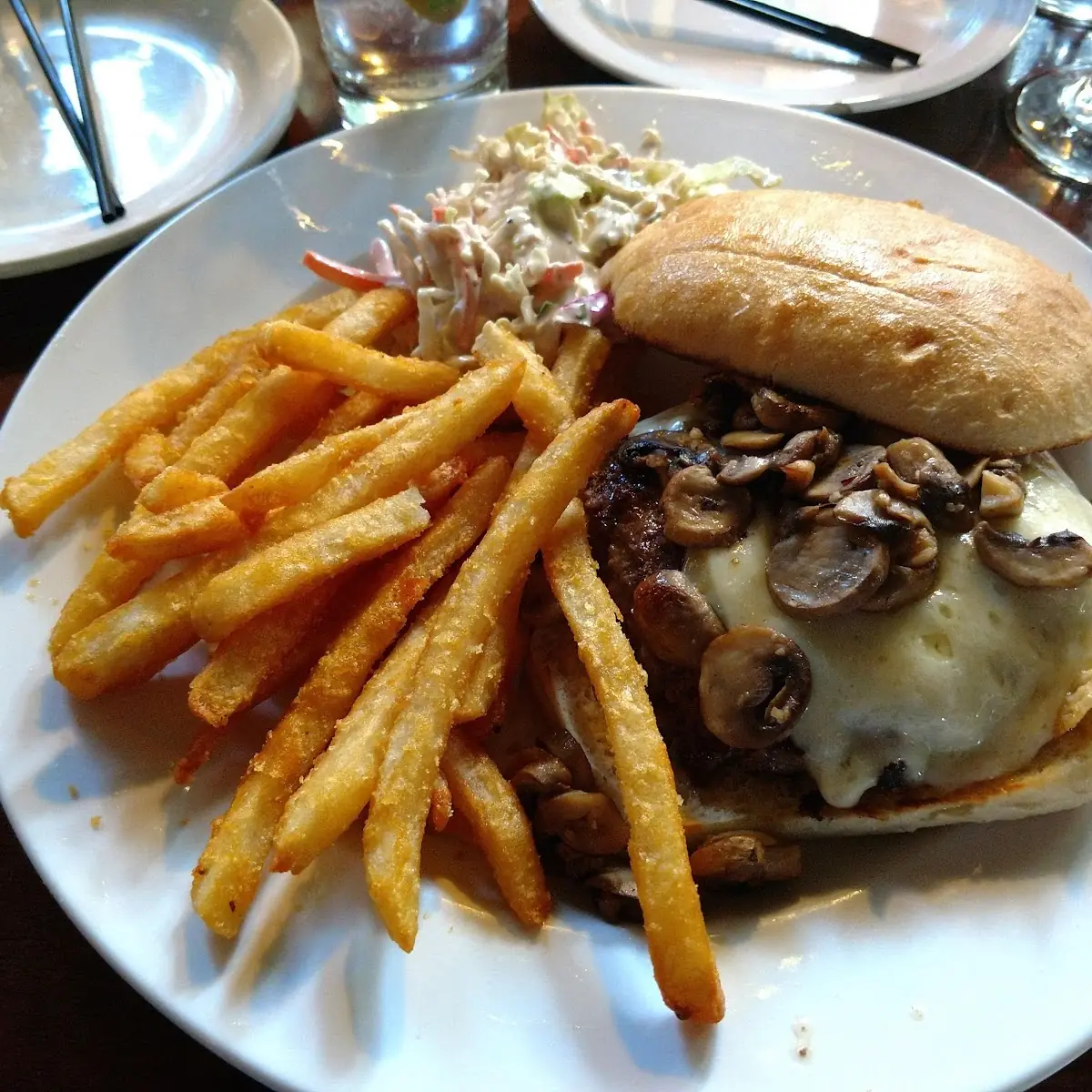 Havarti Mushroom Burger