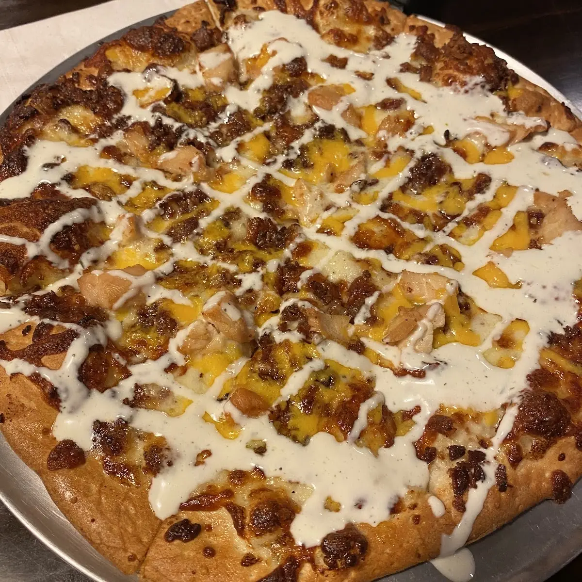 Chicken Bacon Ranch Pizza