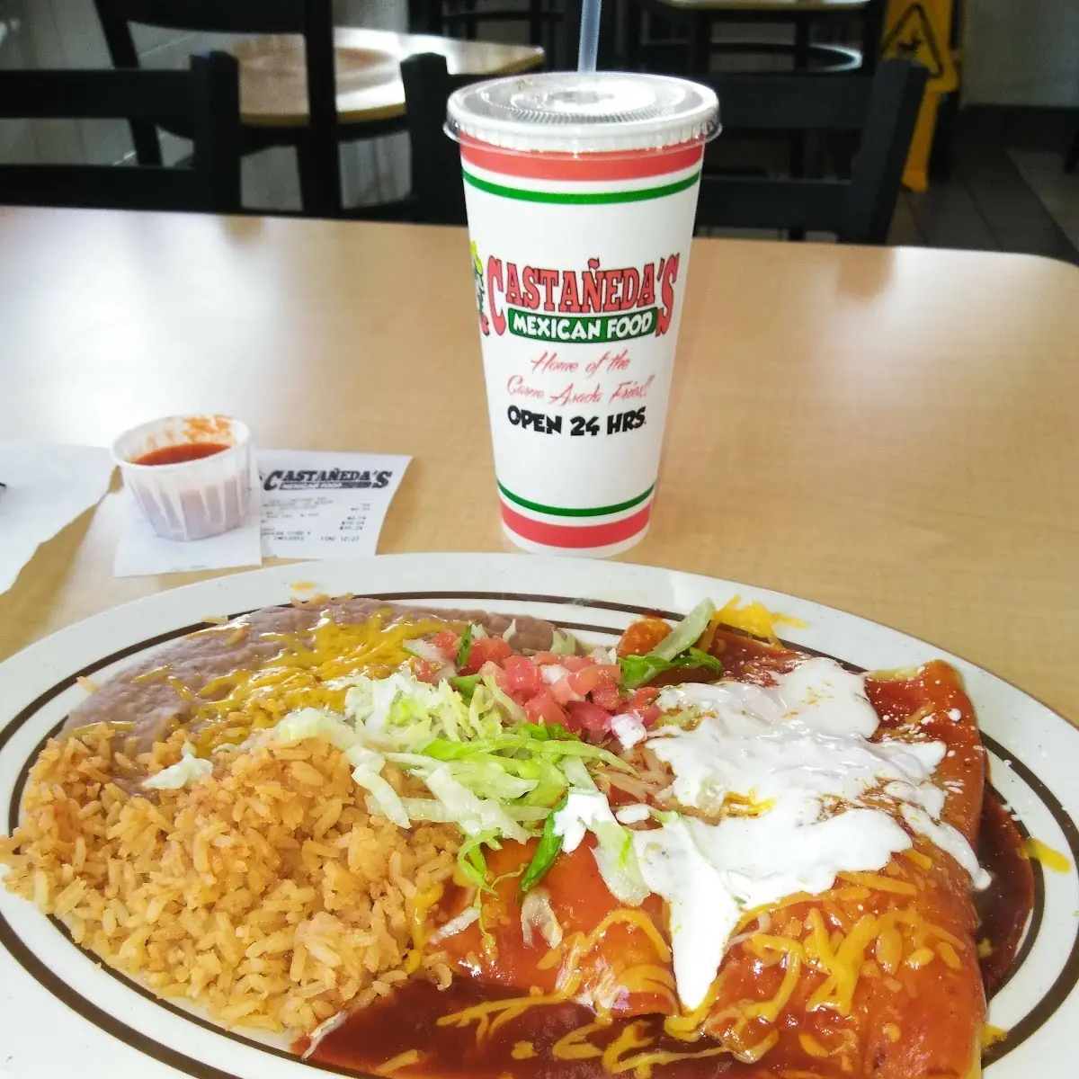 Enchiladas Rice & Beans