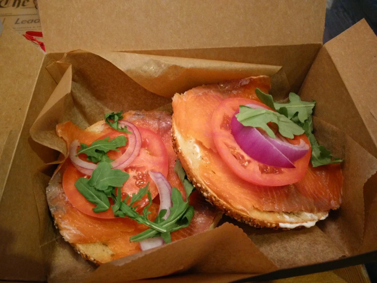 Salmon Lox Bagel