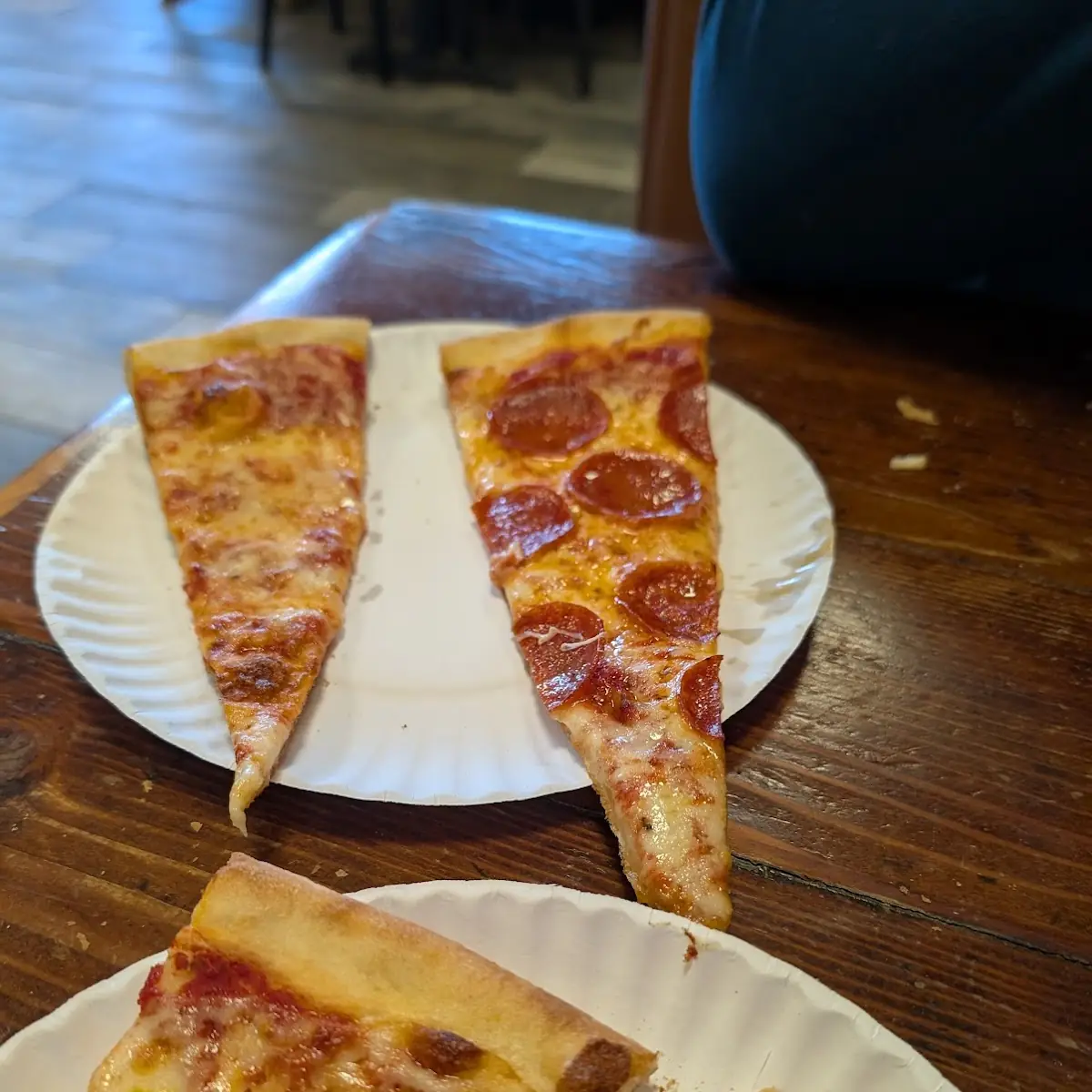 Pepperoni Pizza Halved