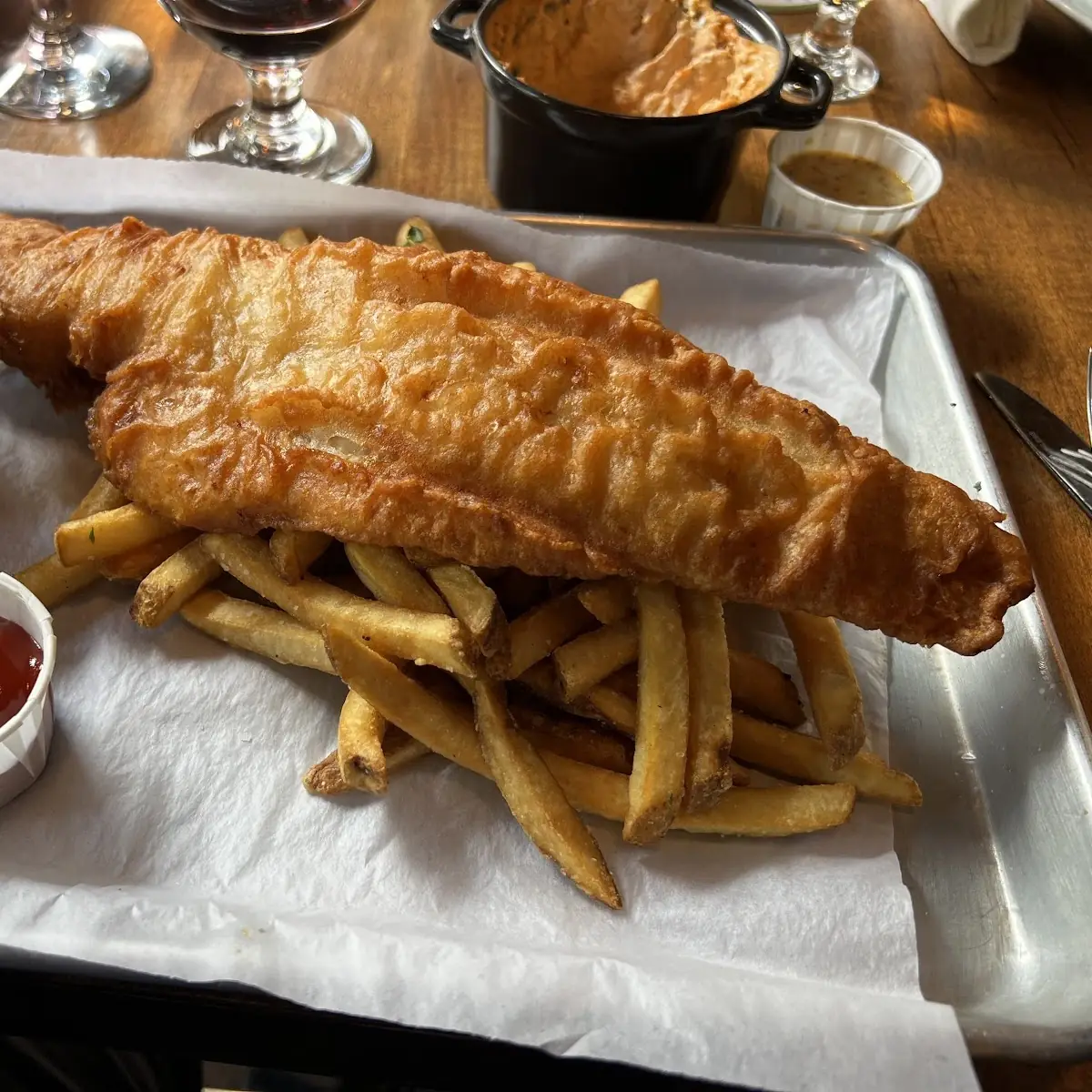 Fish and Chips with Dip