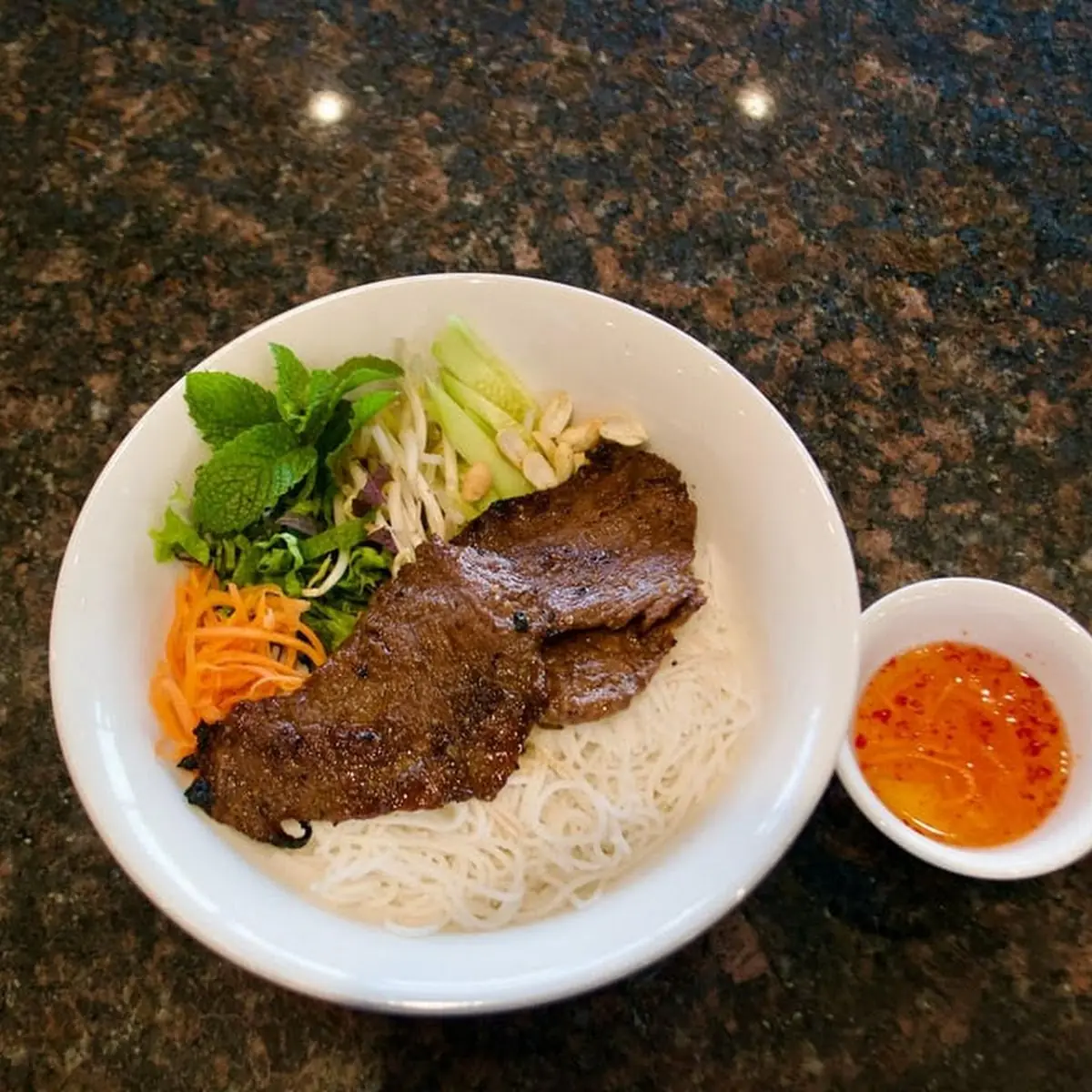 Bun Thit Nuong Cha Gio Pork Eggroll