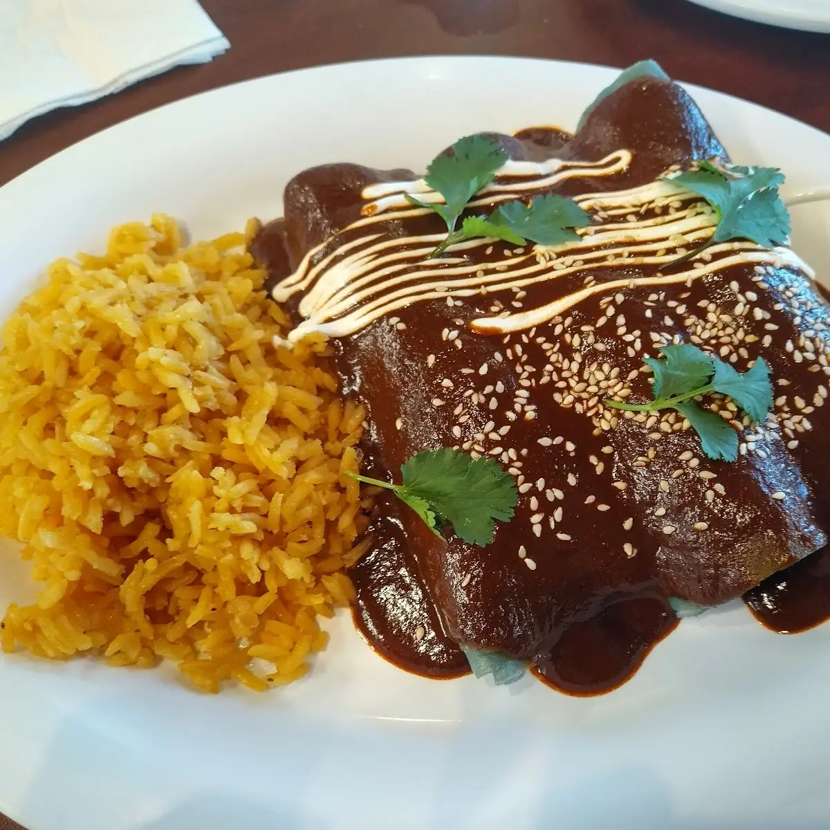 Mole Enchiladas