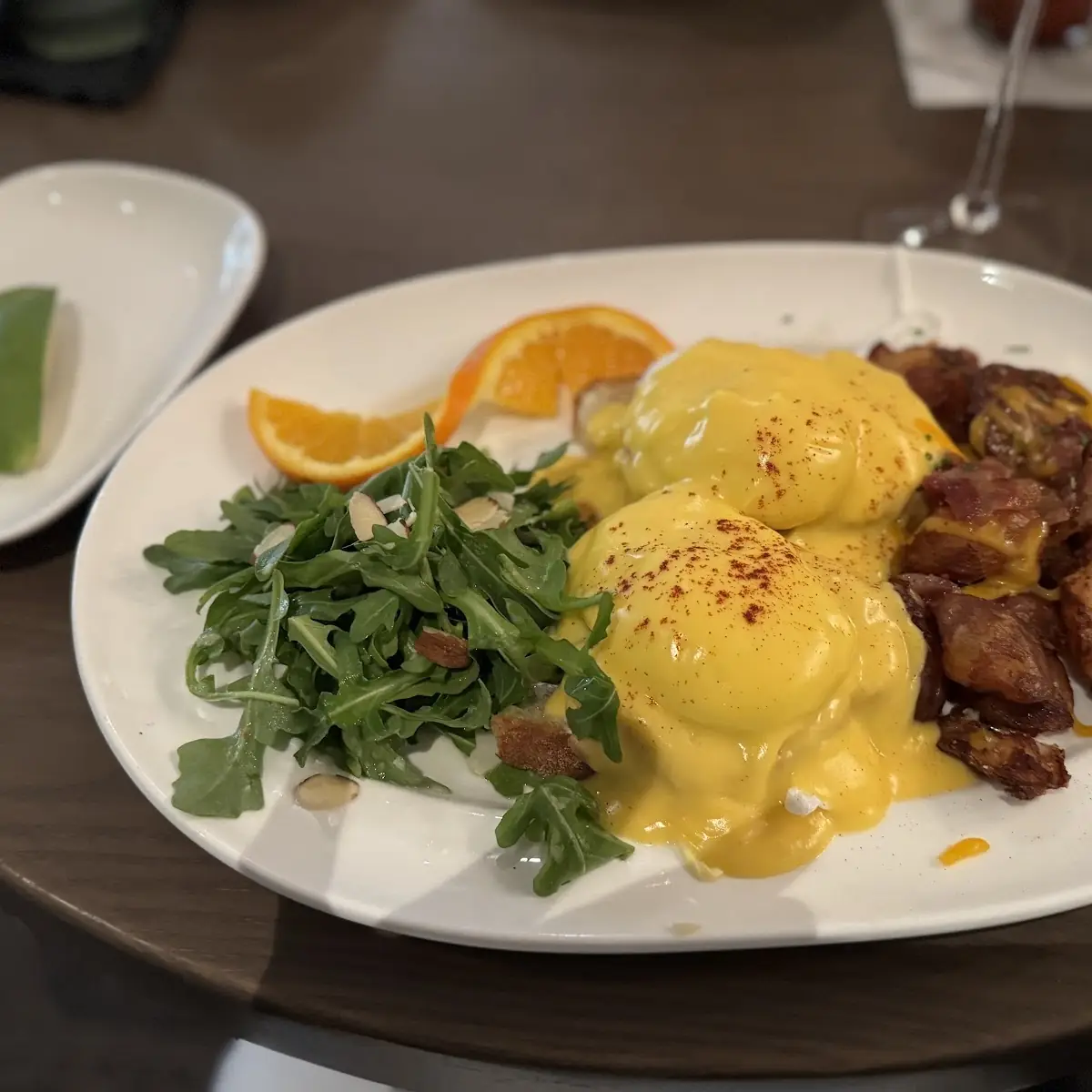 Eggs Benedict with Roasted Potatoes