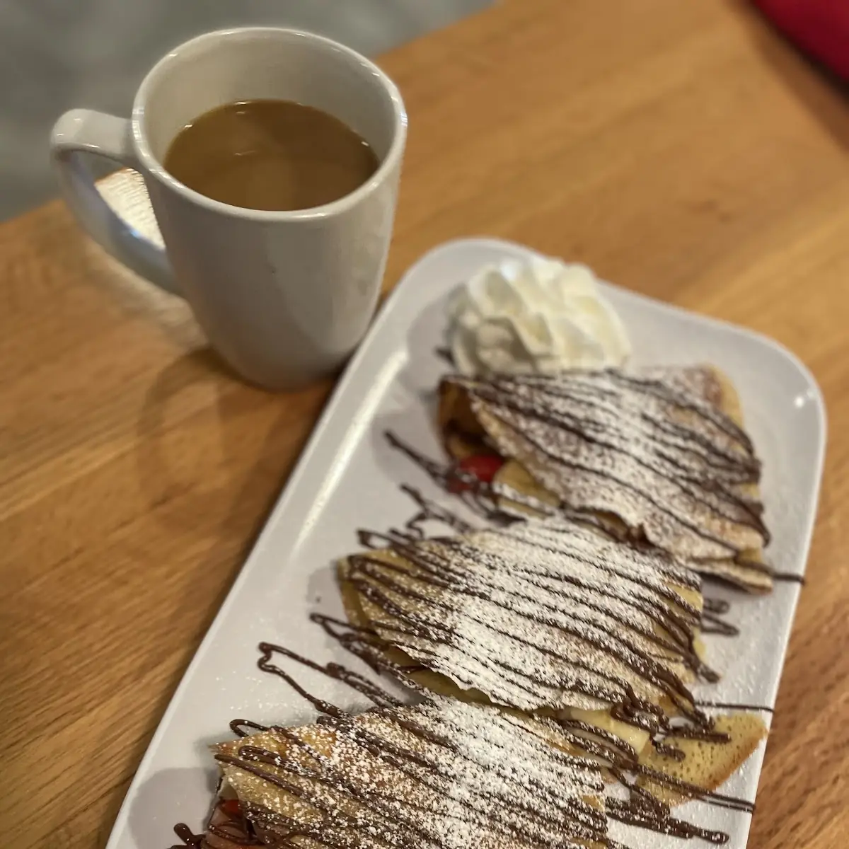Nutella Crepe with Strawberries and Bananas