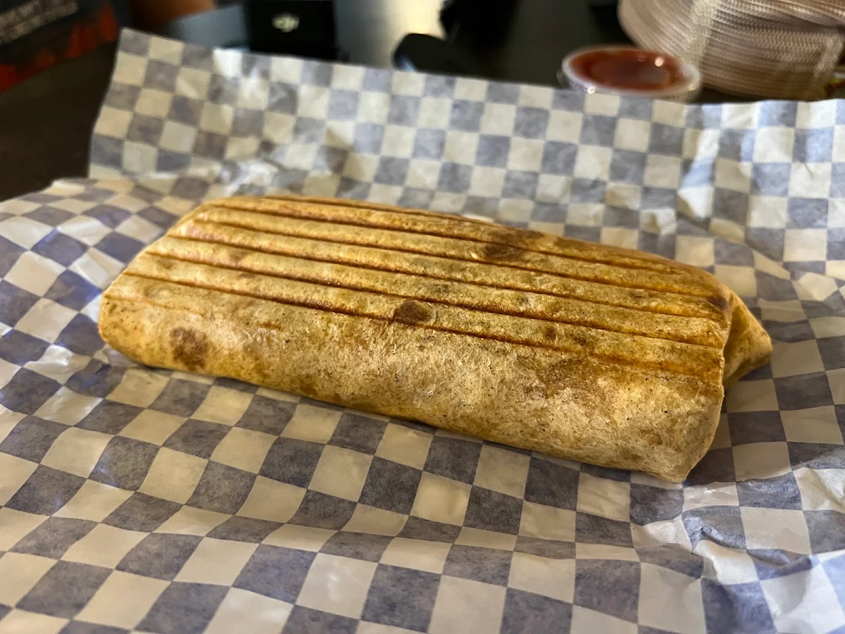 Breakfast Burrito with Green Chillies & Bacon