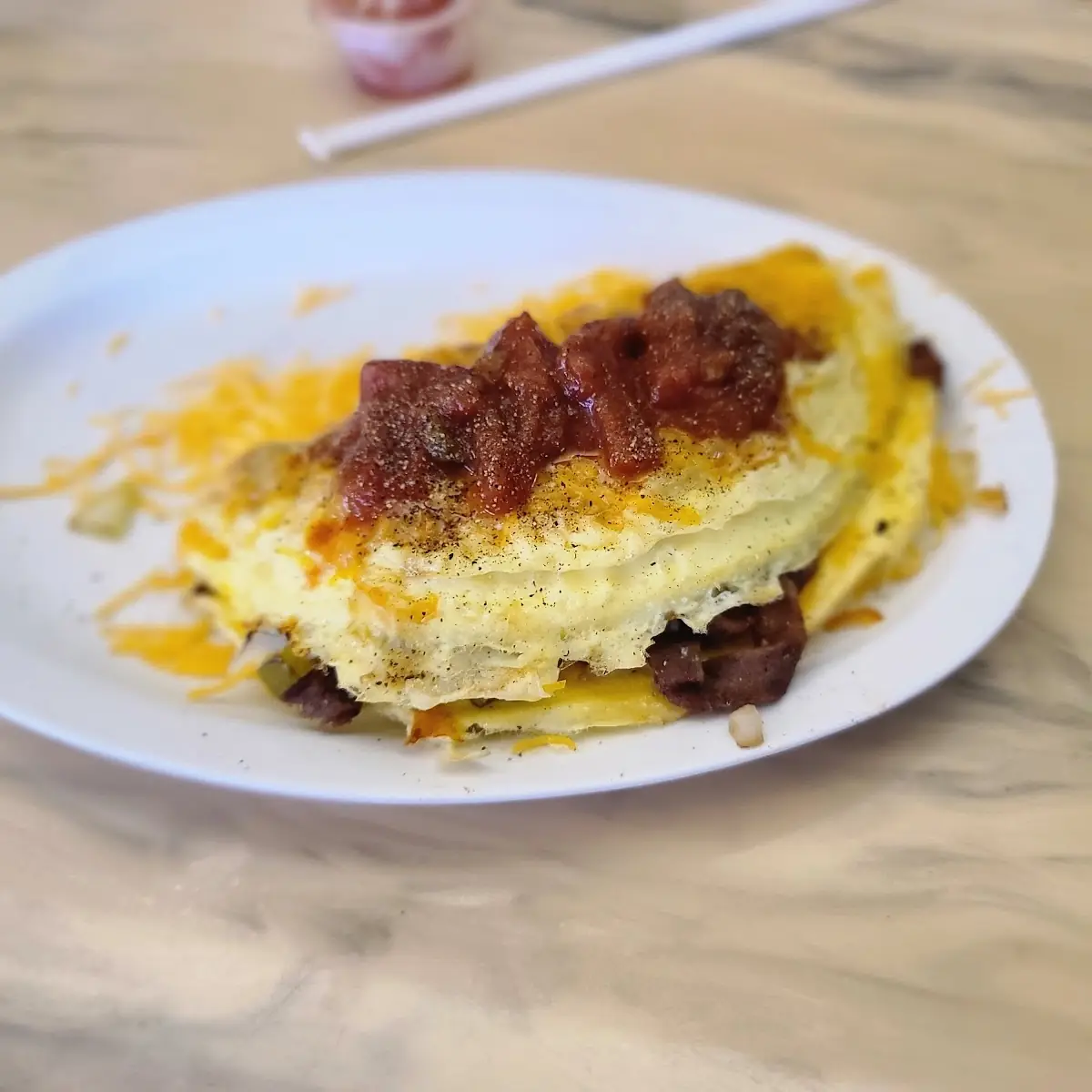 Philly Cheese Steak Omelette