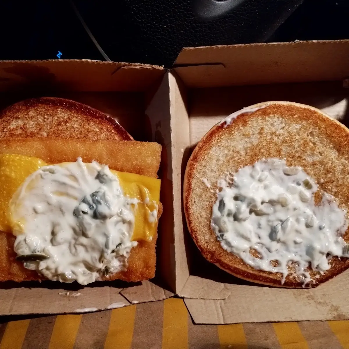 Fish and Cheese Sandwich